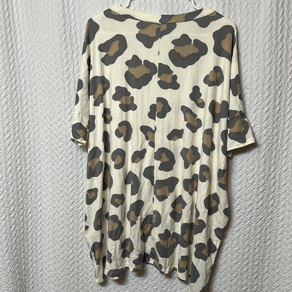 bom bom made in usa - animal print tunic top XL - Picture 6 of 6